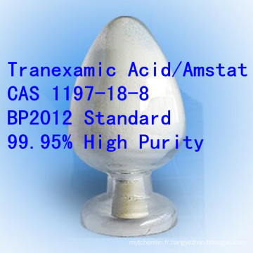 Grande pureté d&#39;acide aminé de Bp Tranexamic CAS 1197-18-8 Raw Pharma API